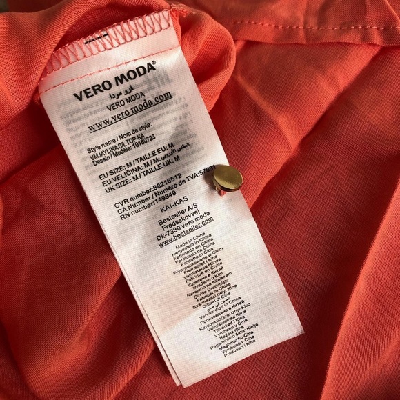 NWT Vero Moda coral tank top - Picture 4 of 4